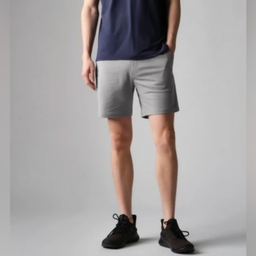 Rhone Shorts Mens 31 Gray‎ Commuter 9" Performance Golf Preppy